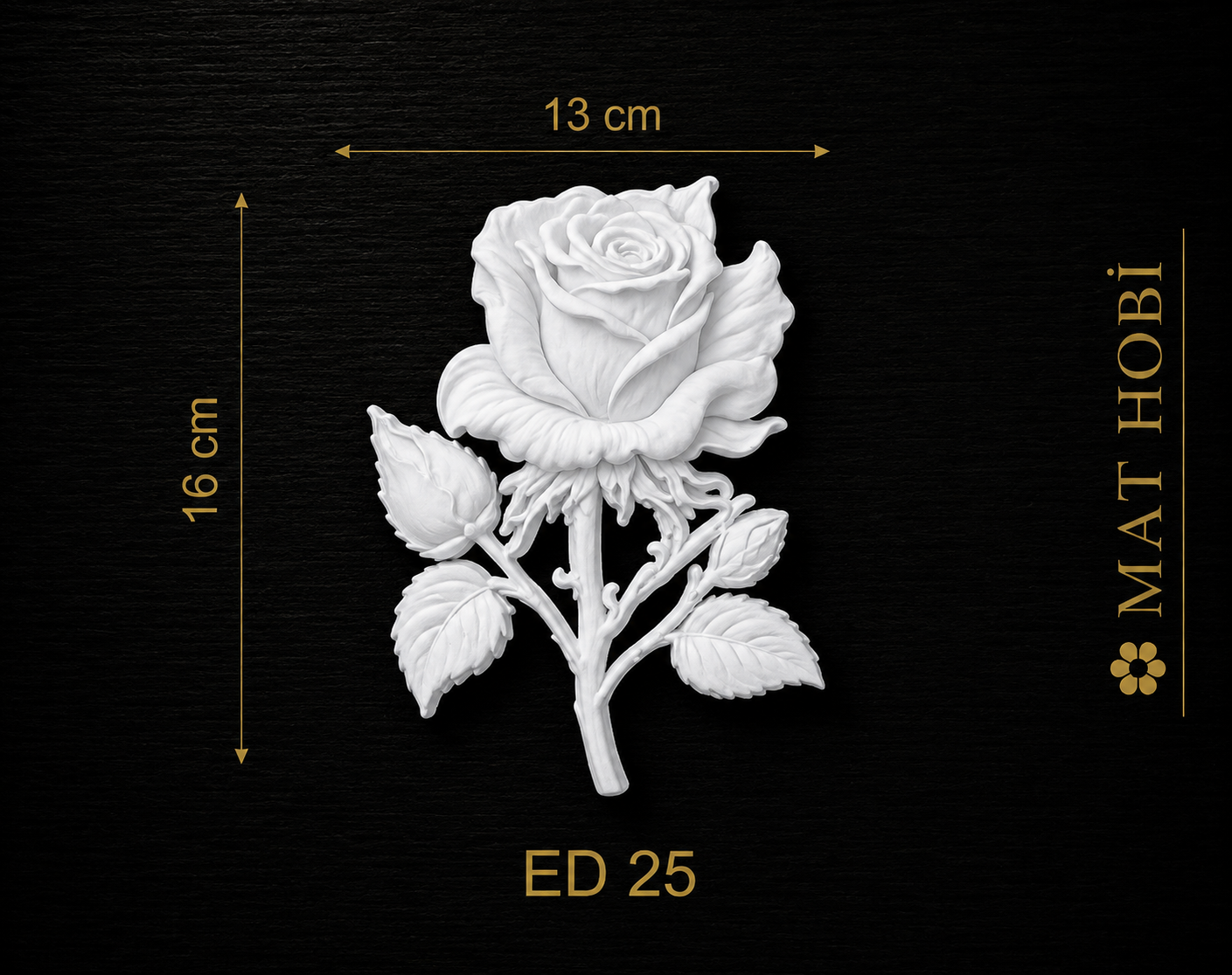 Boyanabilir Esnek Dekoratif Obje – ED25 -13x16cm