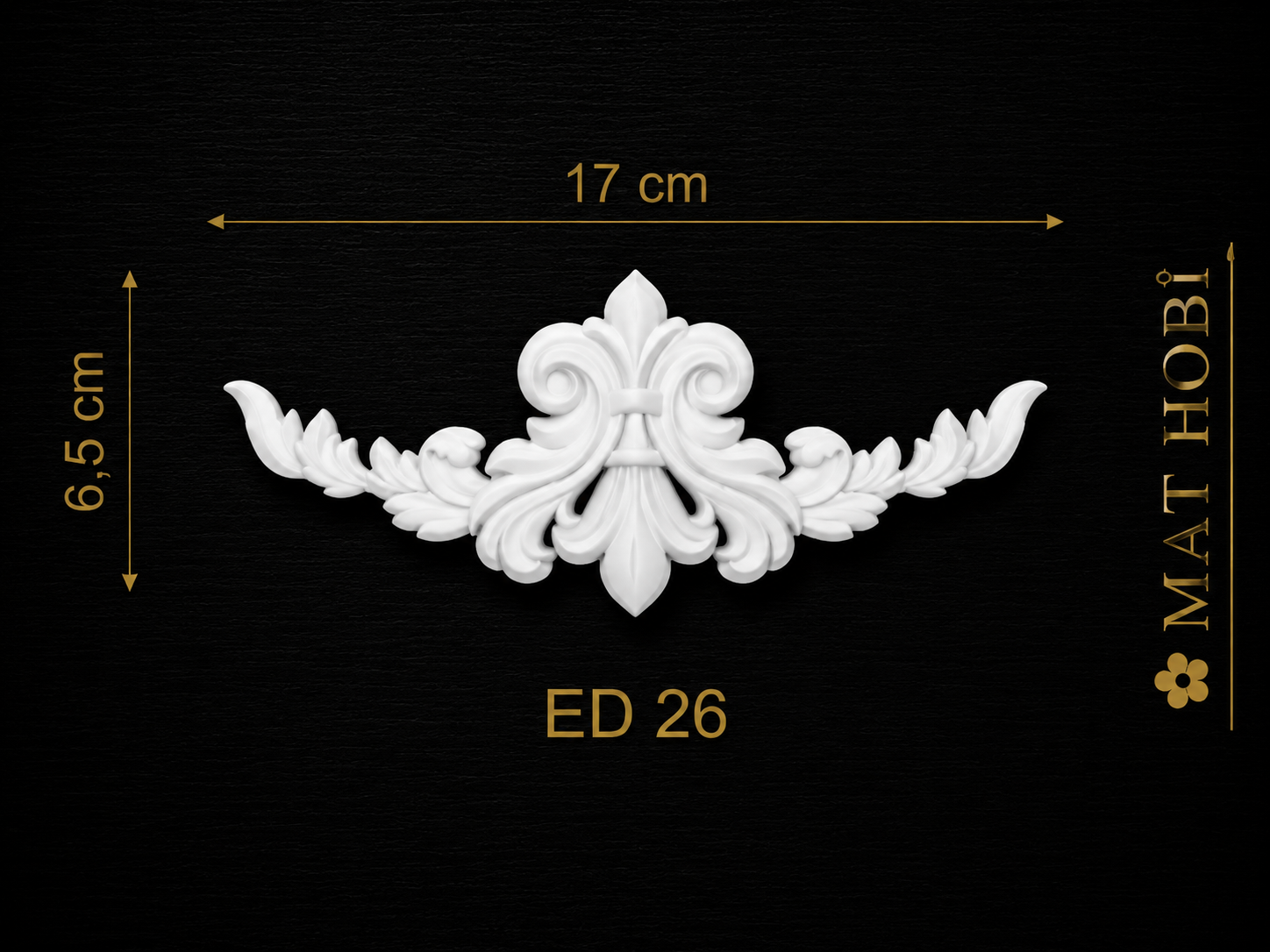 Boyanabilir Esnek Dekoratif Obje – ED26 -17x6,5 cm