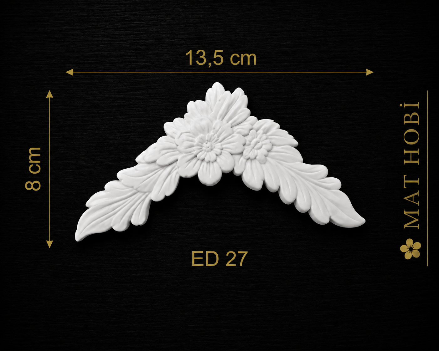 Boyanabilir Esnek Dekoratif Obje – ED27 -13,5x8cm