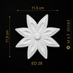 Boyanabilir Esnek Dekoratif Obje – ED28 -11,5x11,5cm