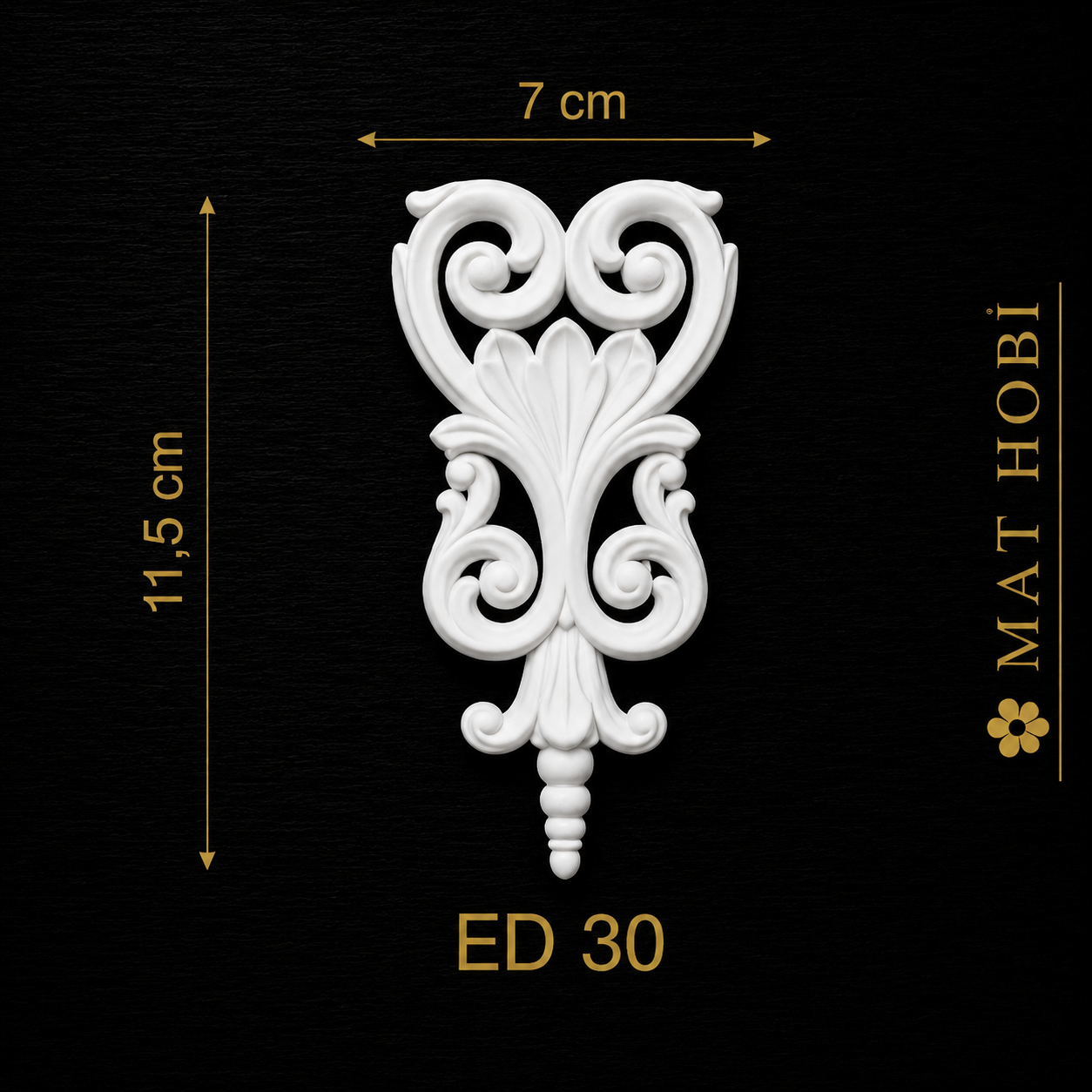 Boyanabilir Esnek Dekoratif Obje – ED30 -11x7cm