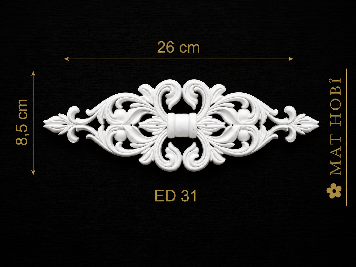 Boyanabilir Esnek Dekoratif Obje – ED31 -26x8,5cm