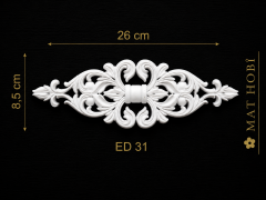 Boyanabilir Esnek Dekoratif Obje – ED31 -26x8,5cm