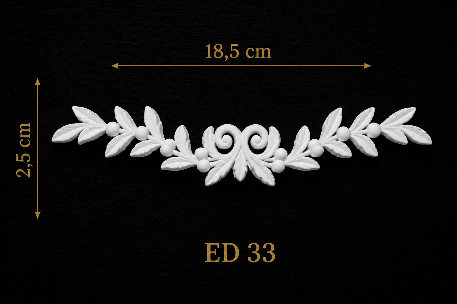 Boyanabilir Esnek Dekoratif Obje – ED33-18,5x2,5cm