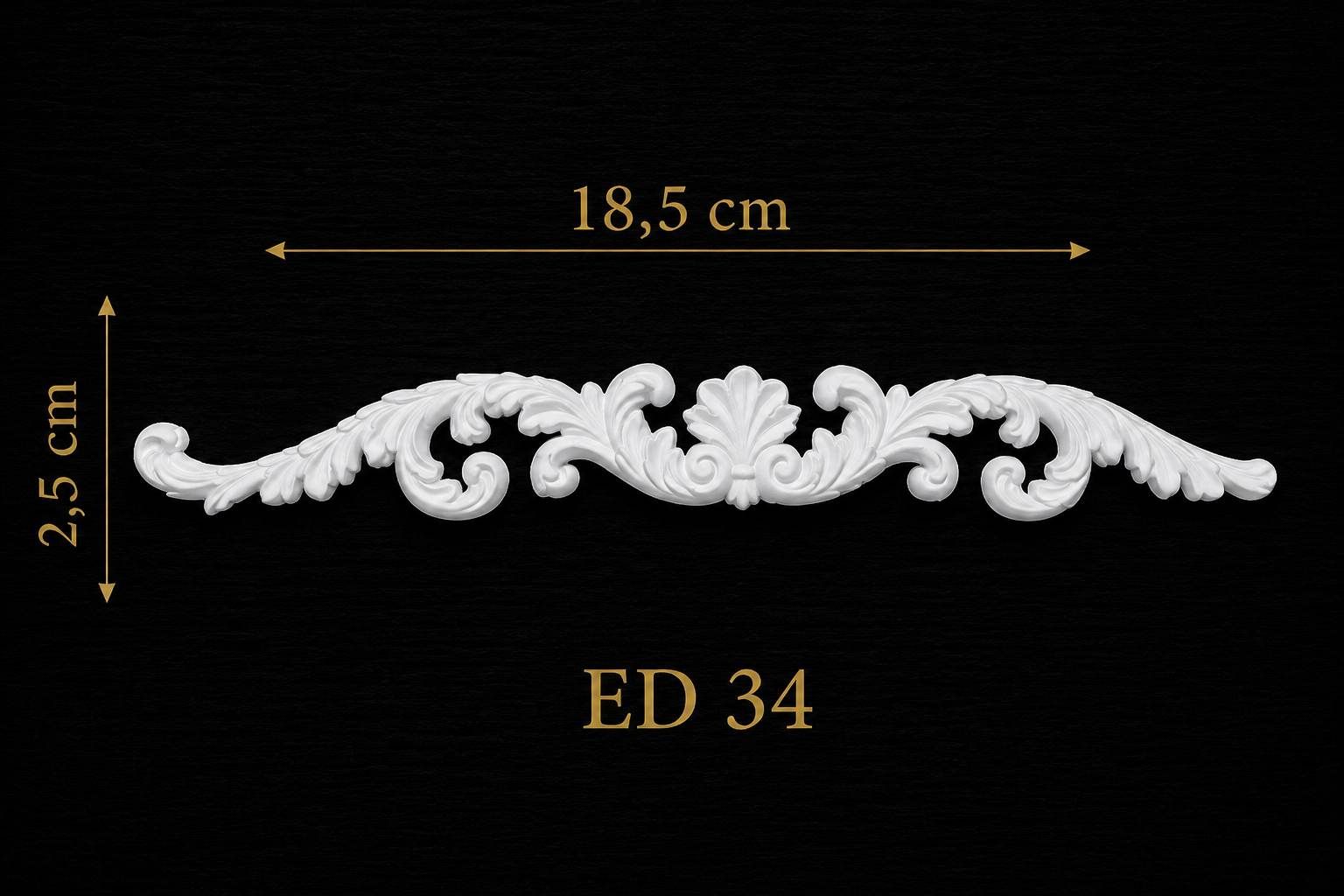 Boyanabilir Esnek Dekoratif Obje – ED34-18,5x2,5cm