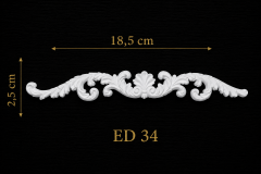 Boyanabilir Esnek Dekoratif Obje – ED34-18,5x2,5cm