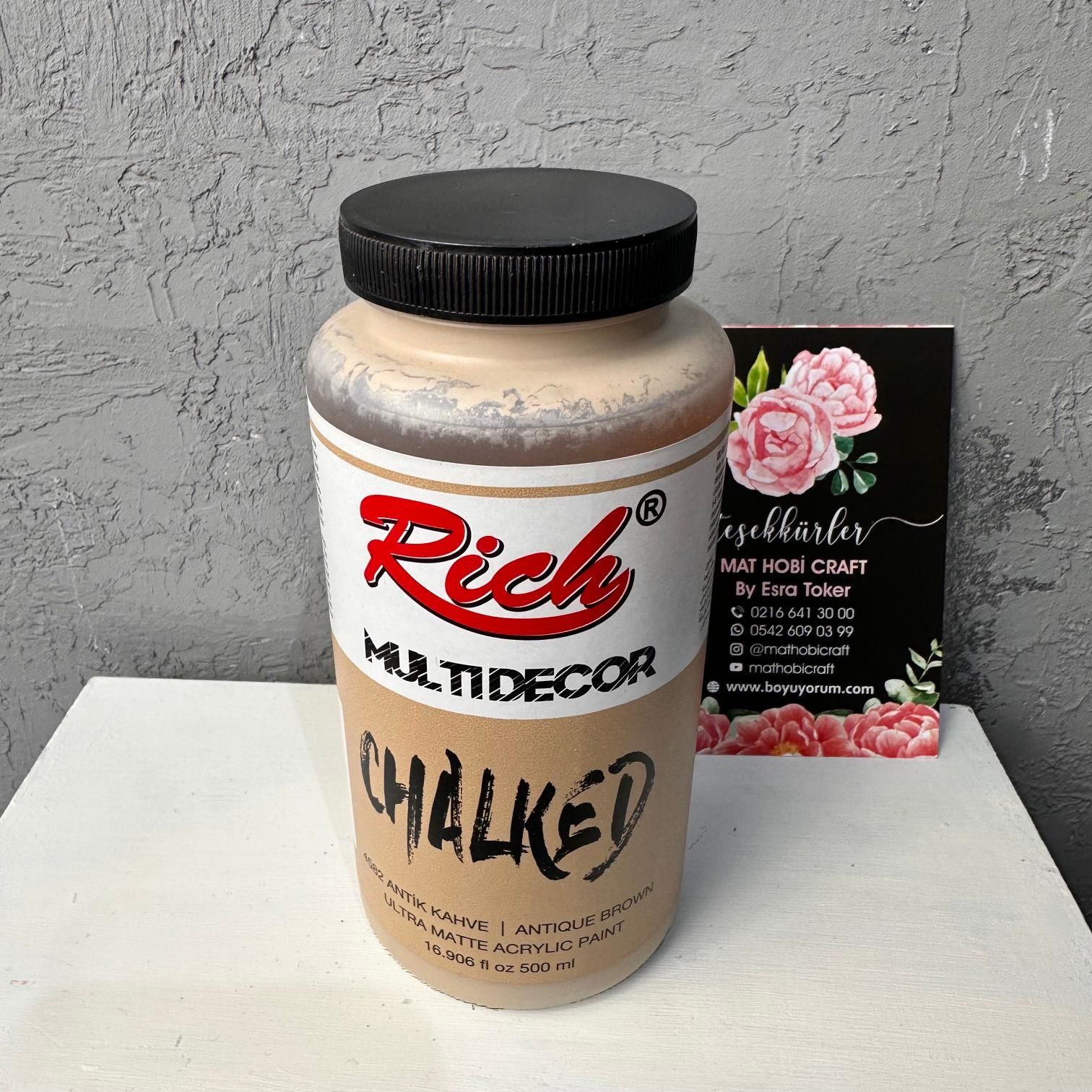 Multidecor Chalked - 4582 Antik Kahve 500 ml