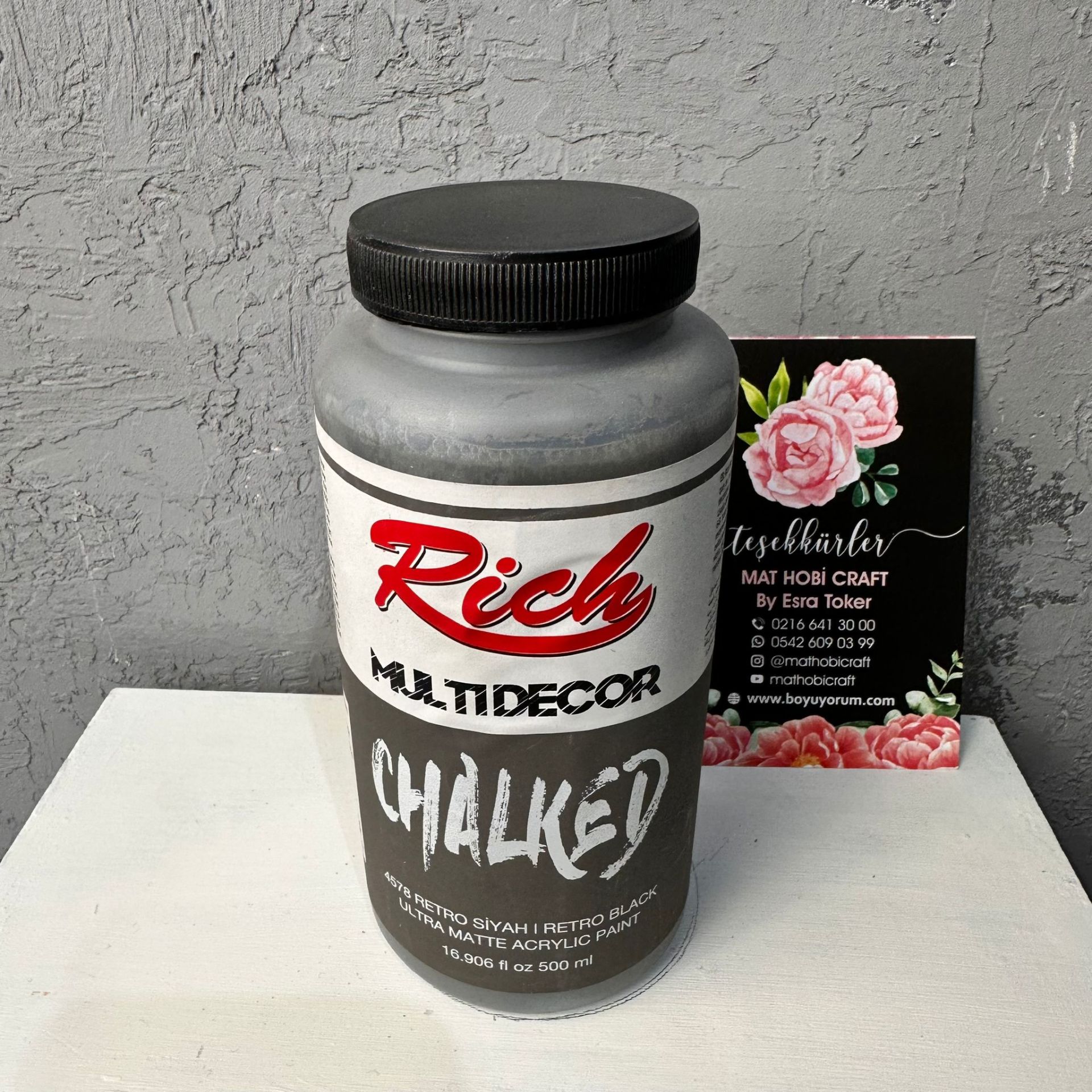 Multidecor Chalked - 4578 Retro Siyah 500 ml
