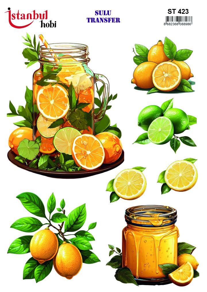 Sulu Transfer IST 423 25x35cm Limon Desen