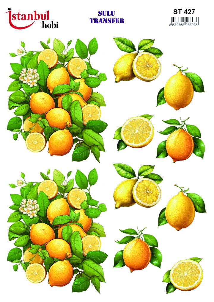 Sulu Transfer IST 427 25x35cm Limon Desen