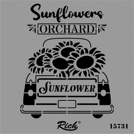 15731 Kare Stencil 25 cm x 25 cm