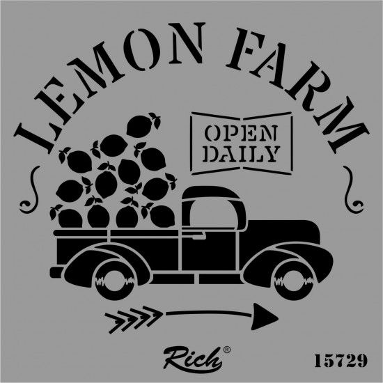 15729 Kare Stencil 25 cm x 25 cm