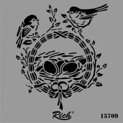 15709 Kare Stencil 25 cm x 25 cm