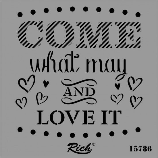 15786 Kare Stencil 25 cm x 25 cm