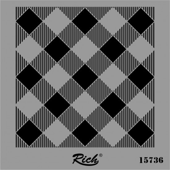 15736 Kare Stencil 25 cm x 25 cm