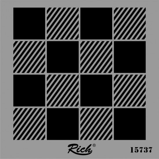 15737 Kare Stencil 25 cm x 25 cm