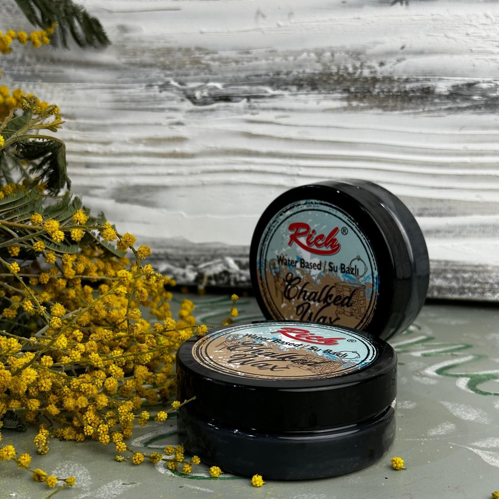 Rich Chalked Wax Siyah (Eskitme Görünüm)