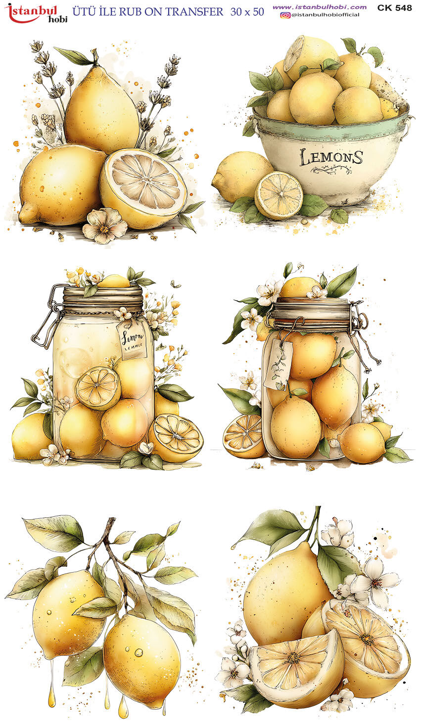 Ütü ile Rubon Baskı Transfer – XLBOY 30X50CM 548