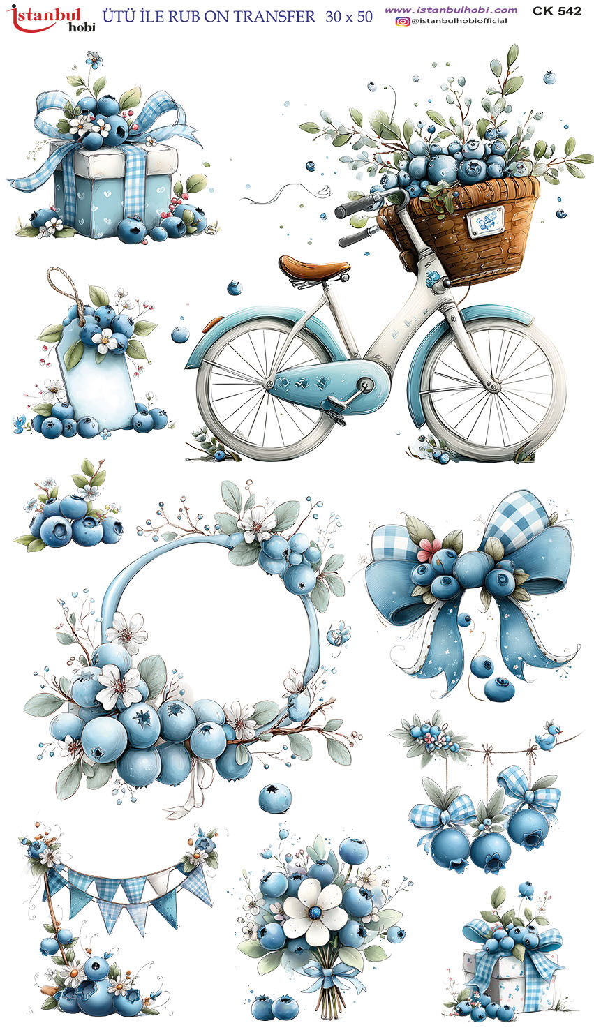 Ütü ile Rubon Baskı Transfer – XLBOY 30X50CM 542