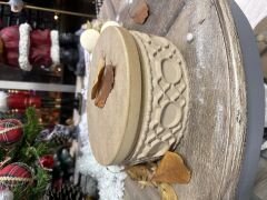 Kabartma Desenli Yuvarlak Kutu Orta