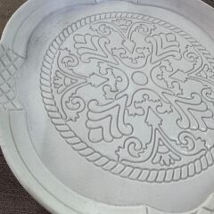 Yuvarlak Polyester Tepsi 26 cm çap