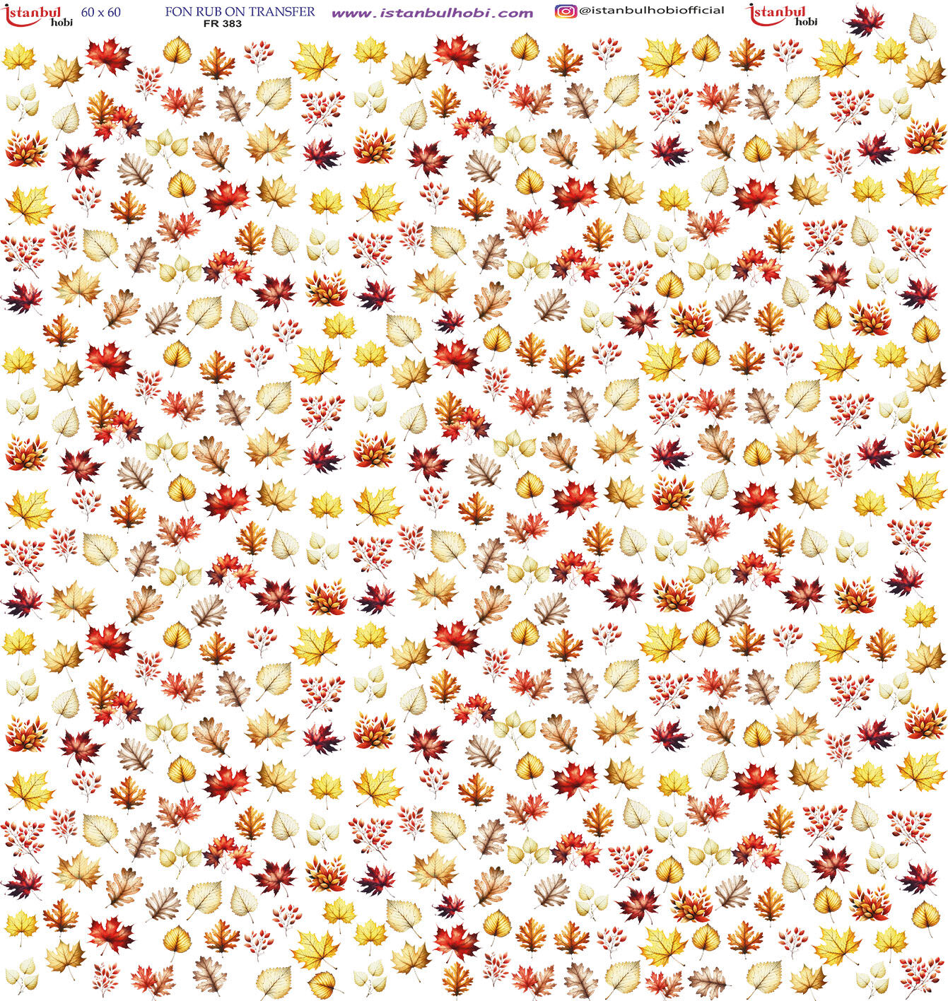 Fon Rub-On Ütü Transfer 60x60 cm – Zemin Kaplama Transferi – FR383