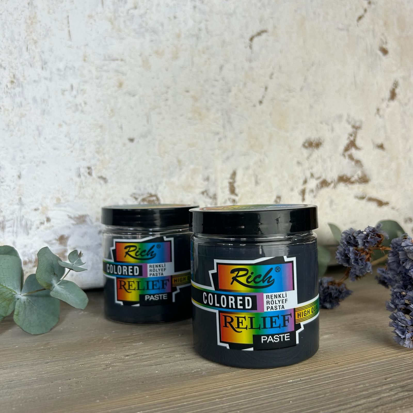 Renkli Rölyef Pasta Antrasit 250 ml