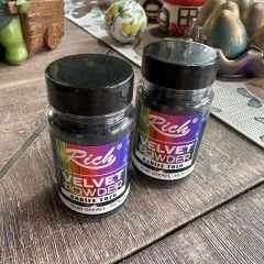 Kadife Tozu Efekti | Velvet Powder Dekoratif Yüzey Kaplama Siyah