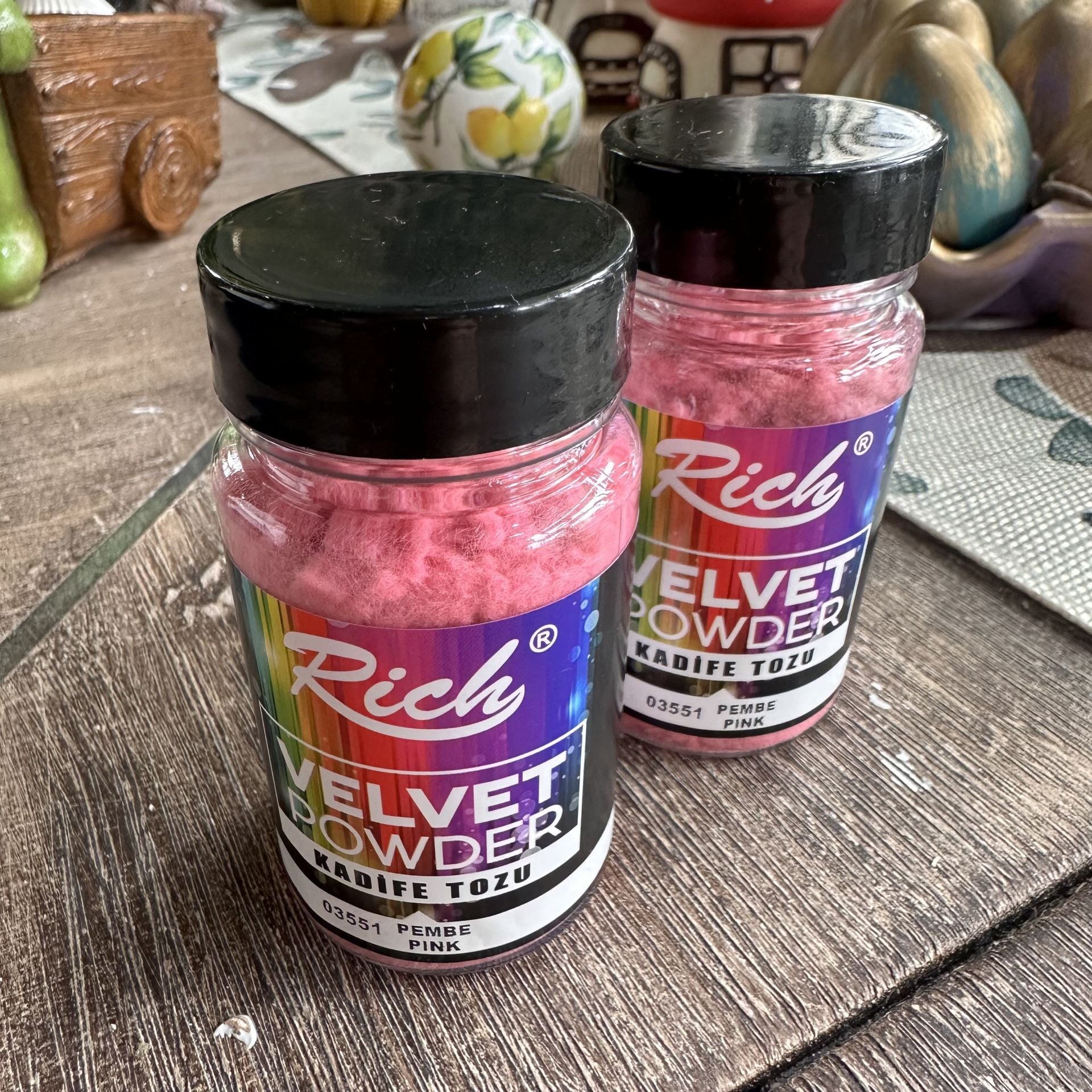 Kadife Tozu Efekti | Velvet Powder Dekoratif Yüzey Kaplama Pembe