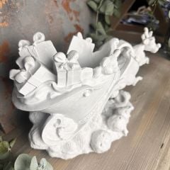 Polyester Hediye Kutulu Şaşkın Geyik