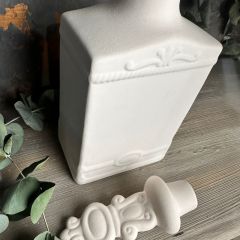 Seramik  Dekoratif Kapaklı Şişe