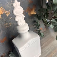 Seramik  Dekoratif Kapaklı Şişe