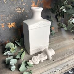 Seramik  Dekoratif Kapaklı Şişe