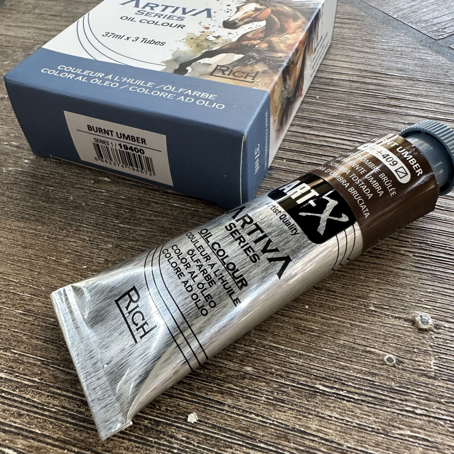 Burnt Umber Yağlı Boya | Sıcak Koyu Kahverengi Sanat Boyası