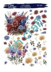 bh Sulu Transfer KOYU ZEMİN St 231  25x35cm