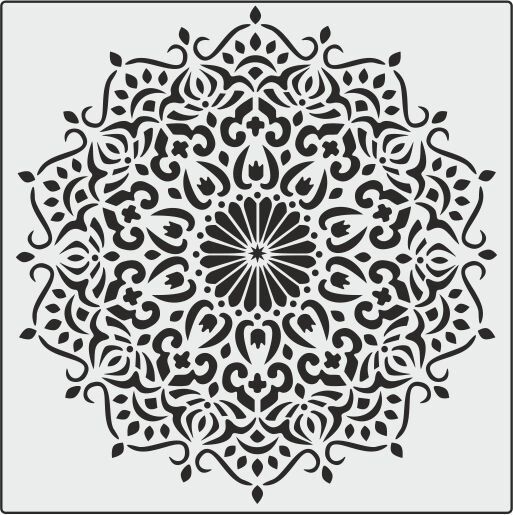 Mandala Desen K Seri K001 25X25CM