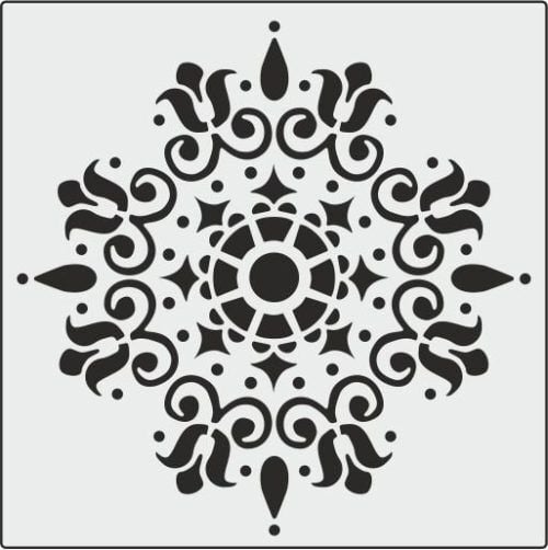 Mandala Desen K Seri K003 25X25CM