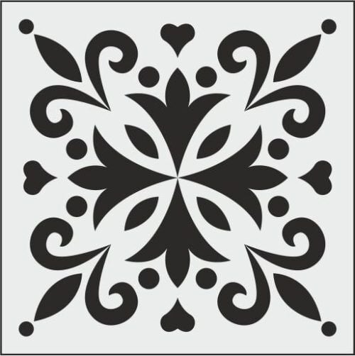 Mandala Desen K Seri K008 25X25CM