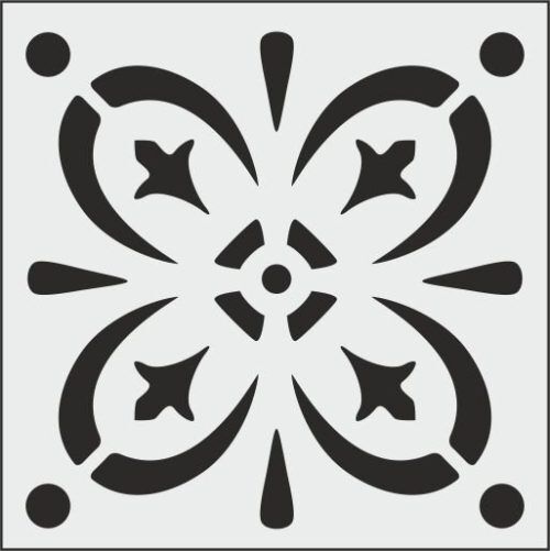 Mandala Desen K Seri K009 25X25CM