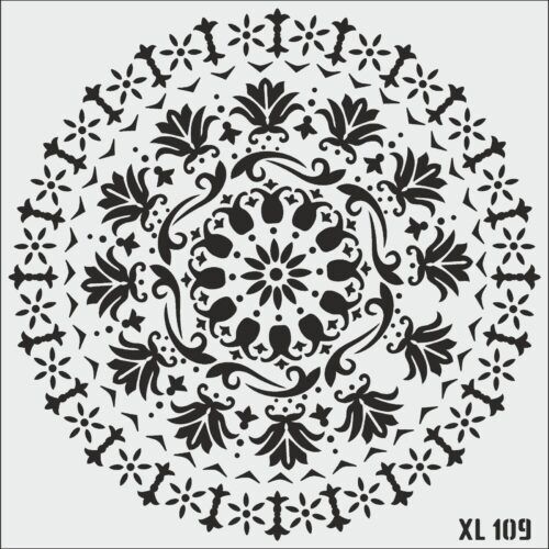 Mandala Stencil Şablon  XL109 KOD 50x50 cm