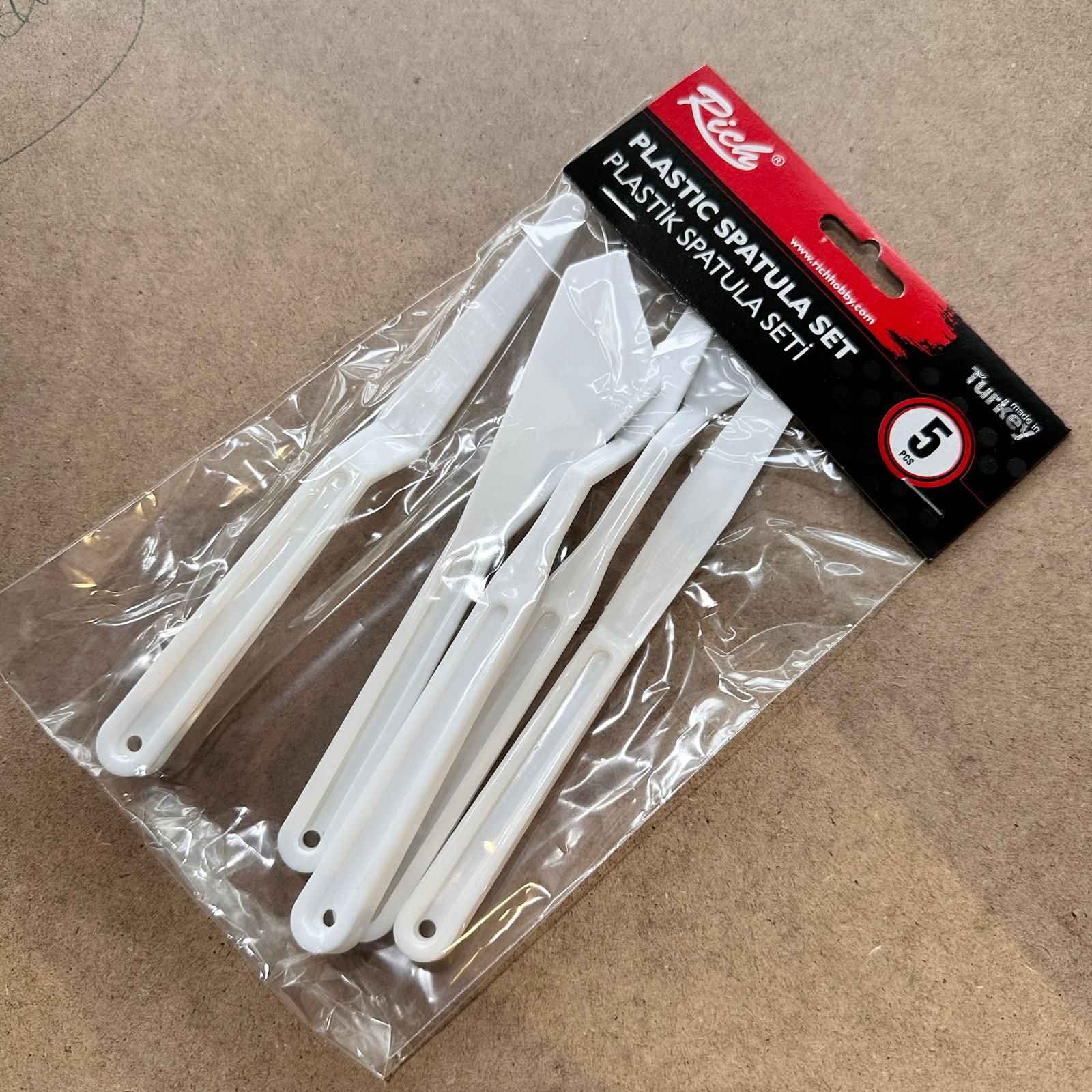 Plastik Beyaz Spatula Takım