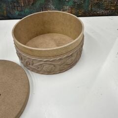 Güllü Desen Büyük Oymalı Kutu