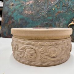 Güllü Desen Büyük Oymalı Kutu