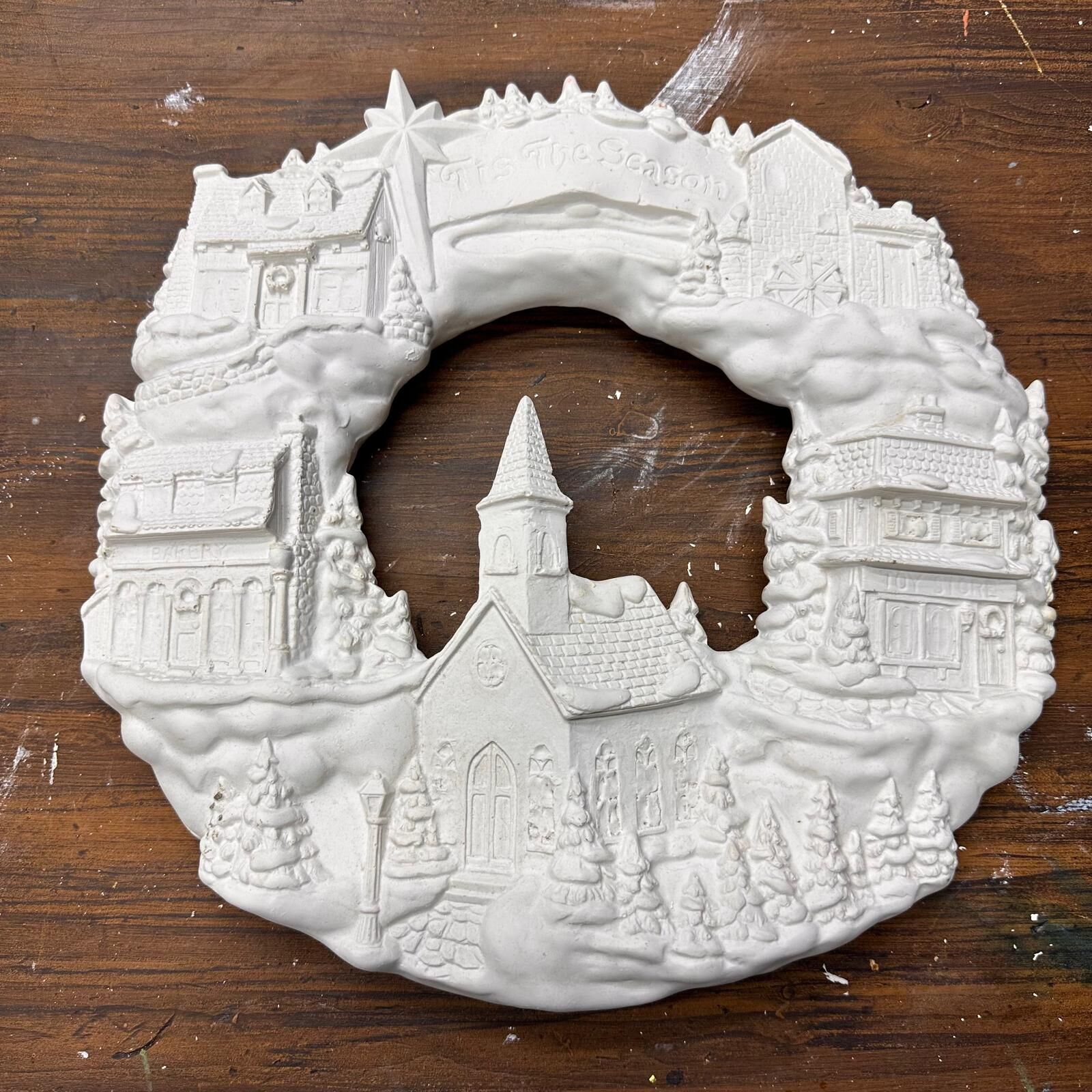 Ev Figürlü Kış Masalı Duvar Panosu