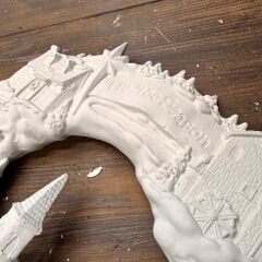 Ev Figürlü Kış Masalı Duvar Panosu