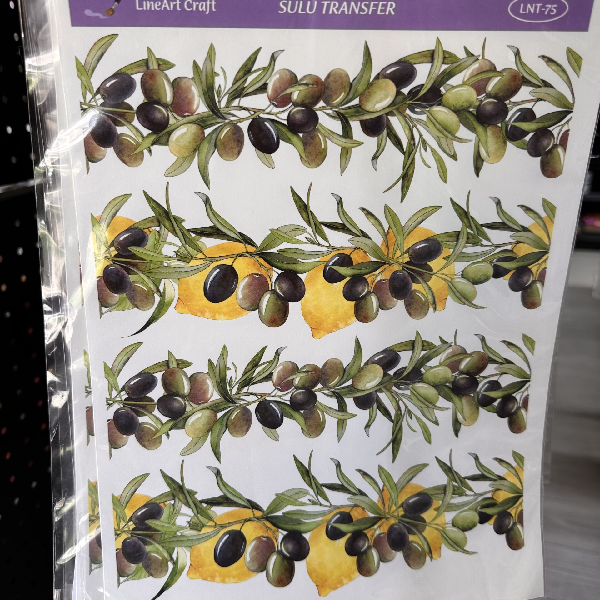 Sulu Transfer LNT 75 25x35cm Limon ve Zeytin
