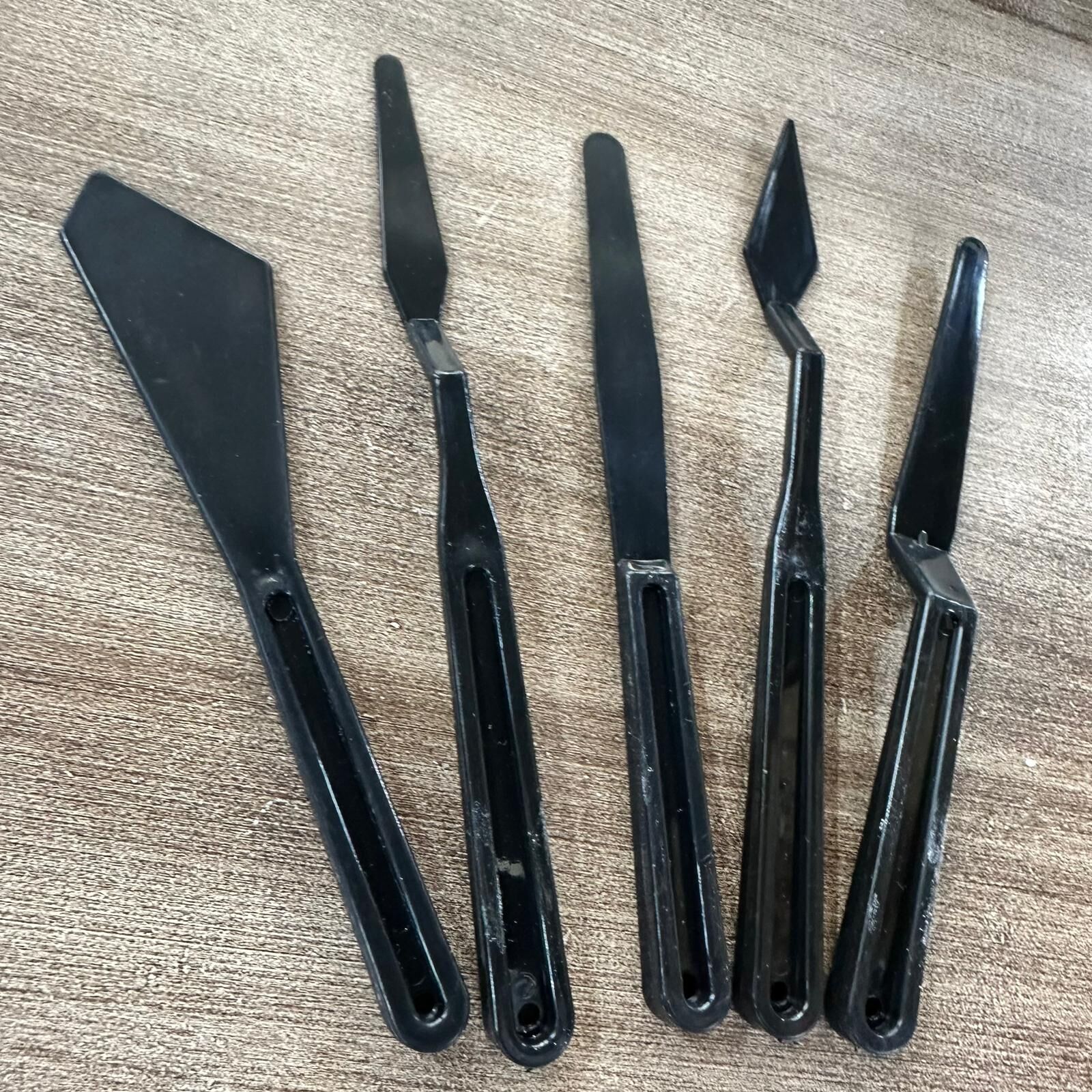 Plastik Siyah  Spatula Takım